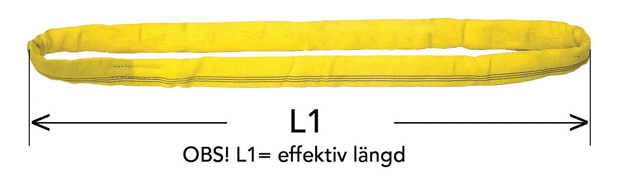 Rundsling sömlös 1000 kg, 4 m, Gunnebo - Bild 2