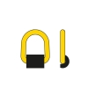D-ring, svetsbar 1 ton, klass 8