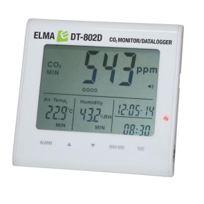 Elma DT-802D - CO2-monitor, mätning av luftkvalitet
