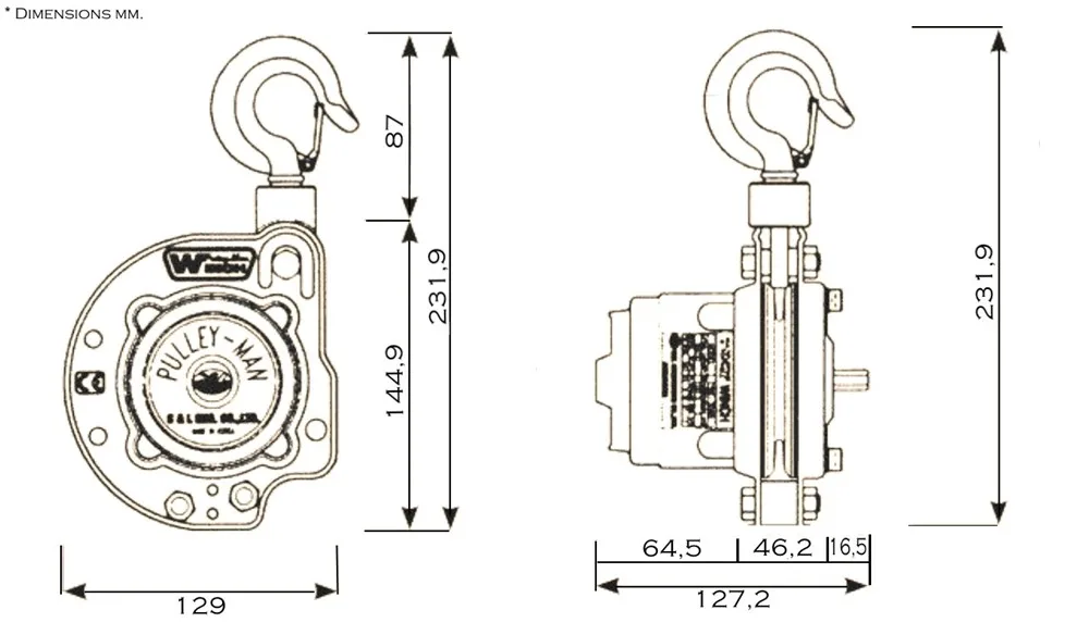 Elvinsch Mini Pulley-Man 300 kg, LH: 12M - Bild 2