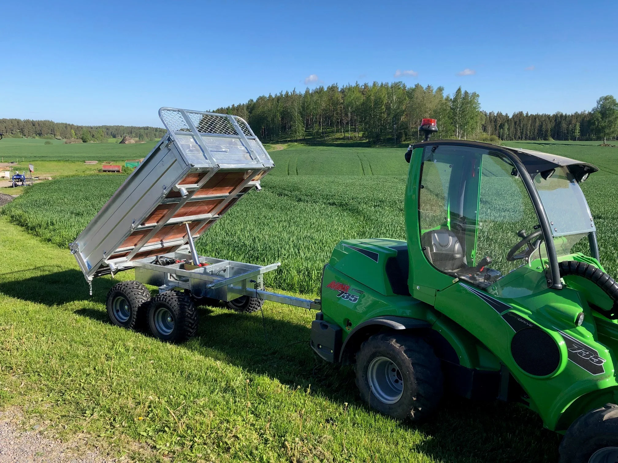 Elektrisk tippvagn till ATV, mindre traktorer - Bild 2
