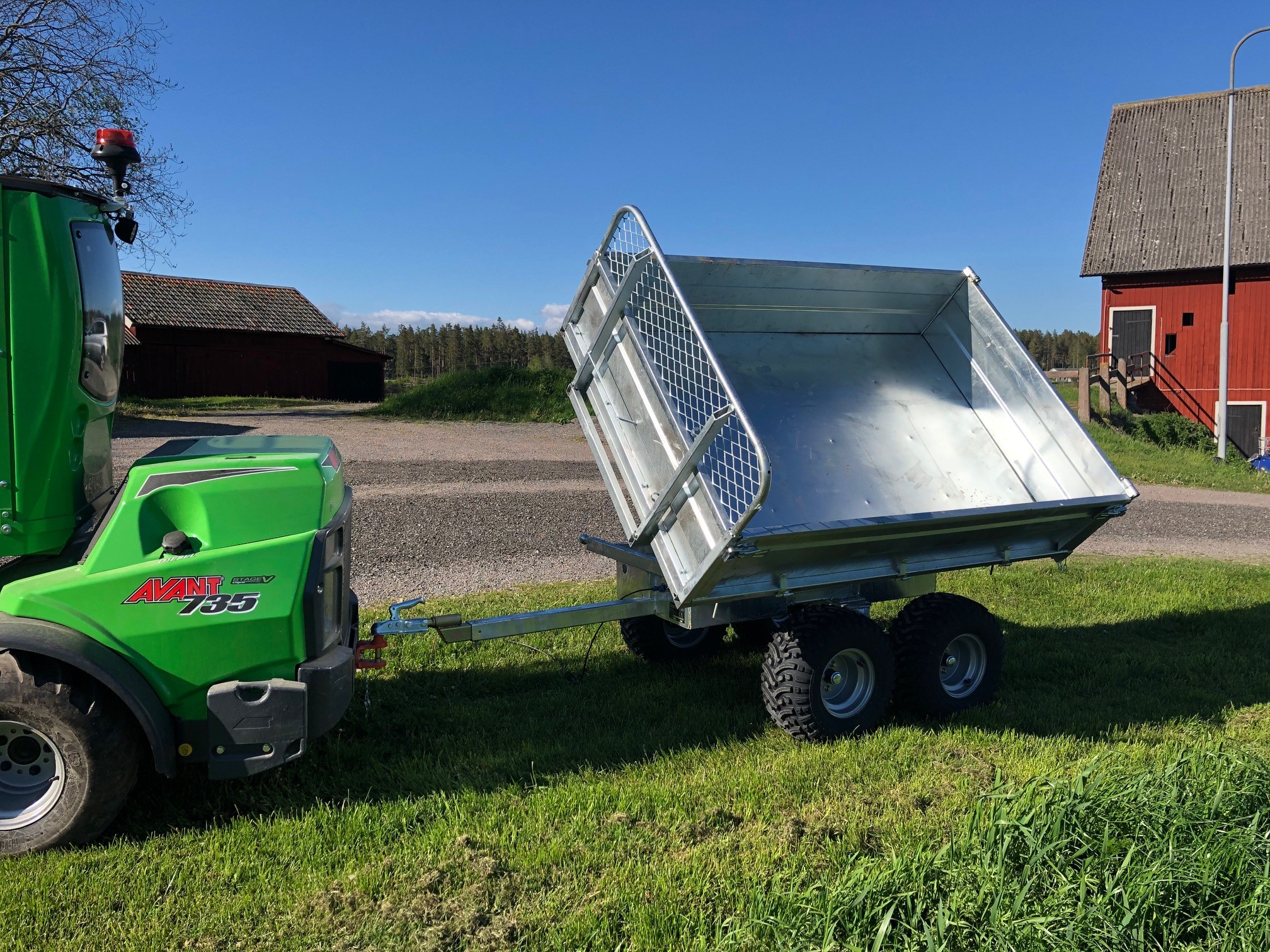 Elektrisk tippvagn till ATV, mindre traktorer - Norrmark