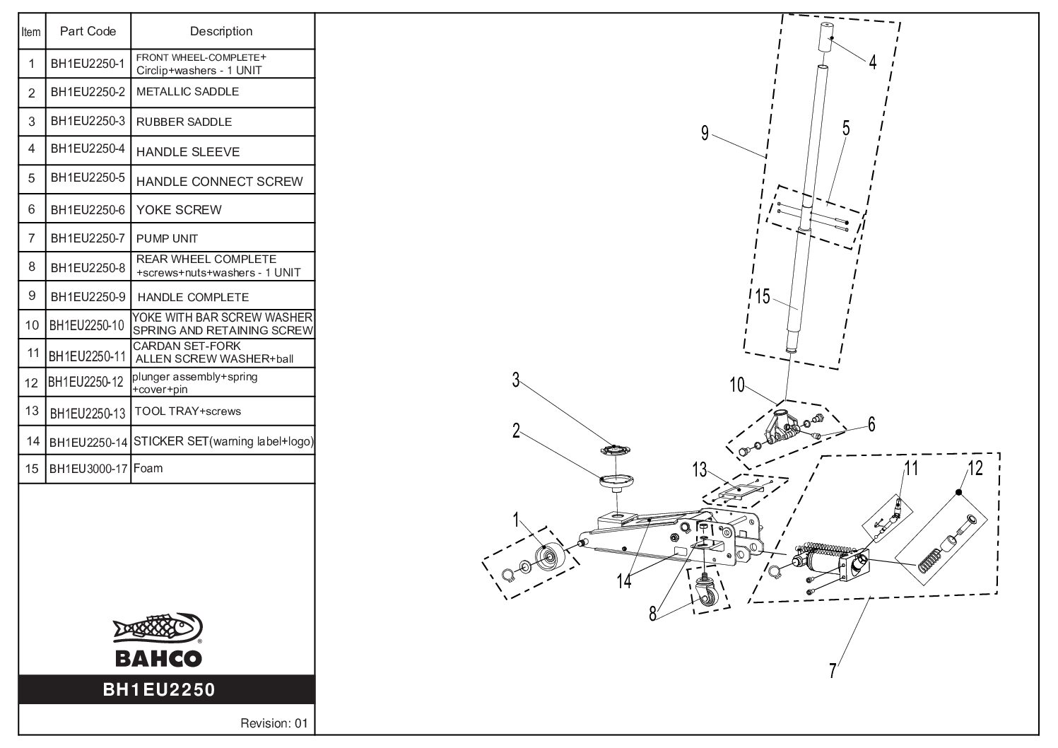 Kardanset gaffel till BH1EU2250 #11