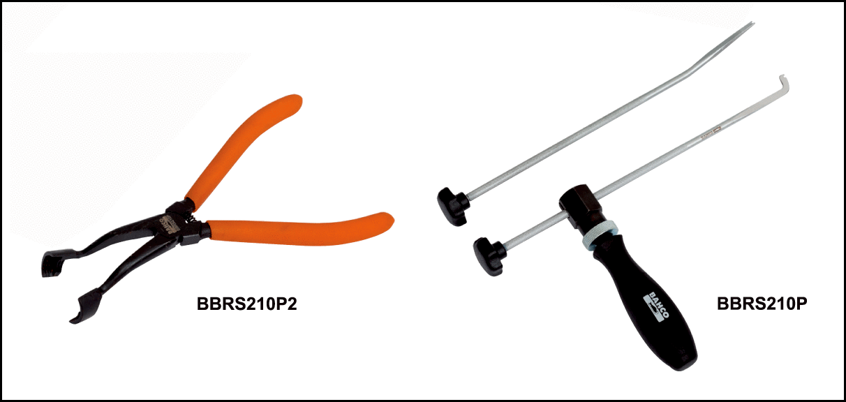 Bromsfjädertångsats, 3 delar, Bahco - Bild 3