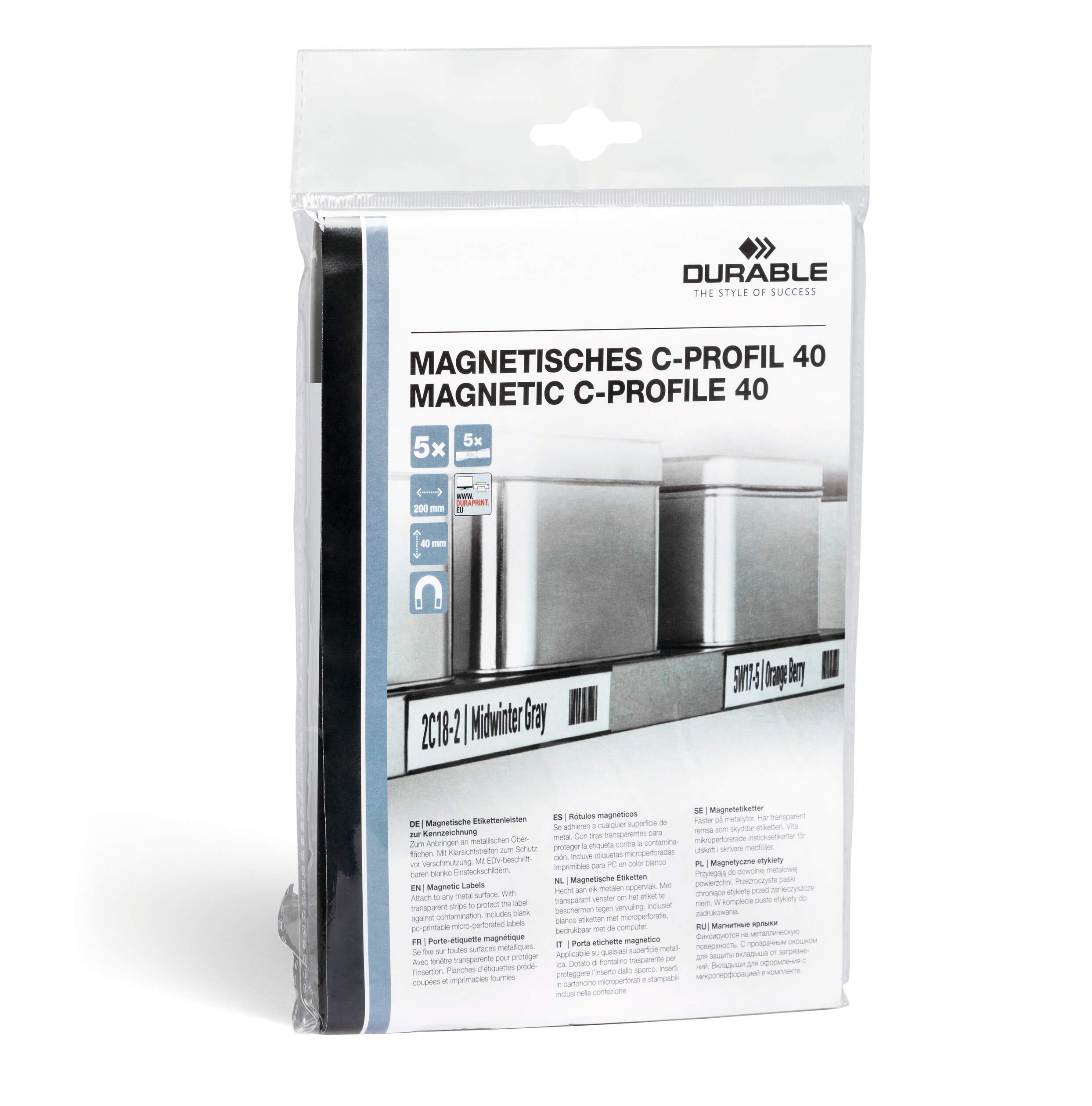 Magnetremsa C-profil 200x40 mm 5-pack - Bild 7