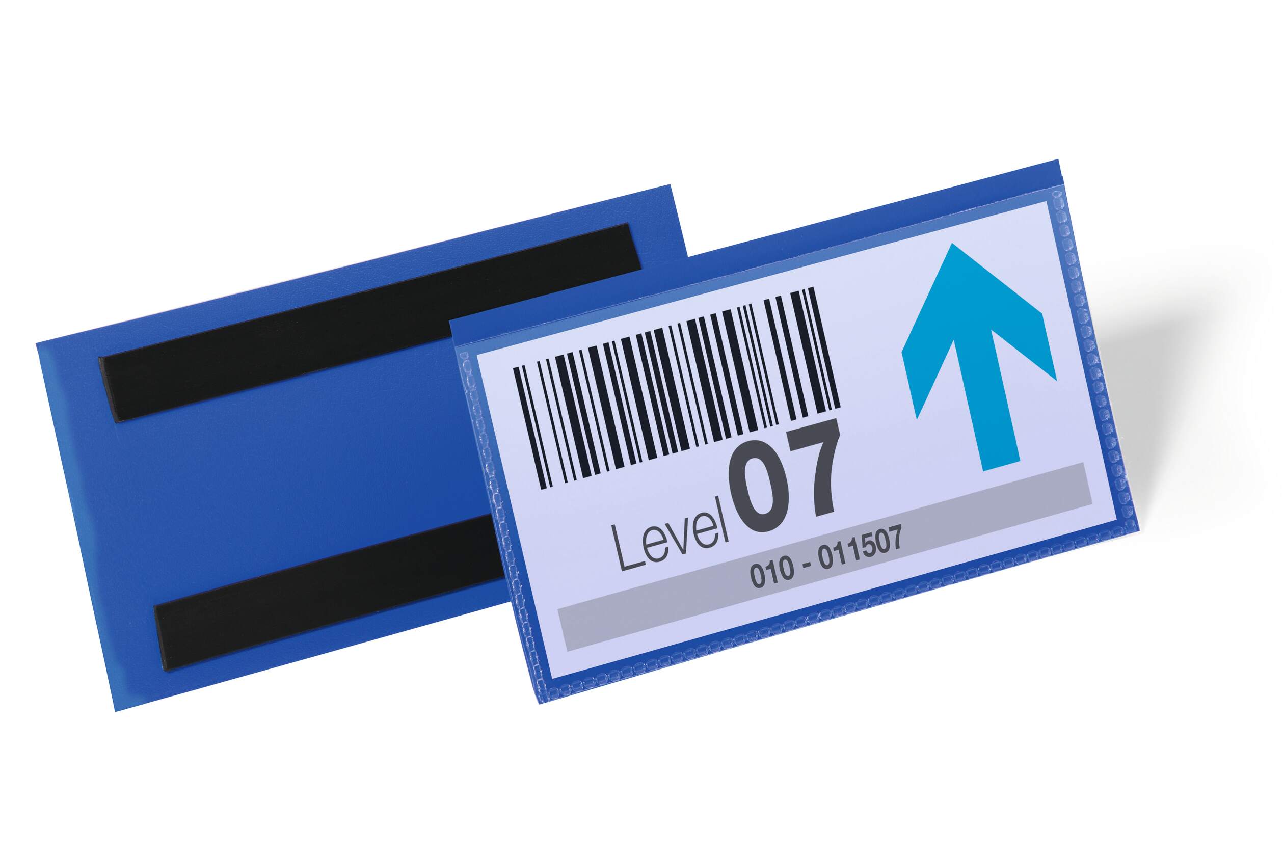 Etiketthållare magnetisk 150x67 mm, mörkblå 50-pack - Bild 2