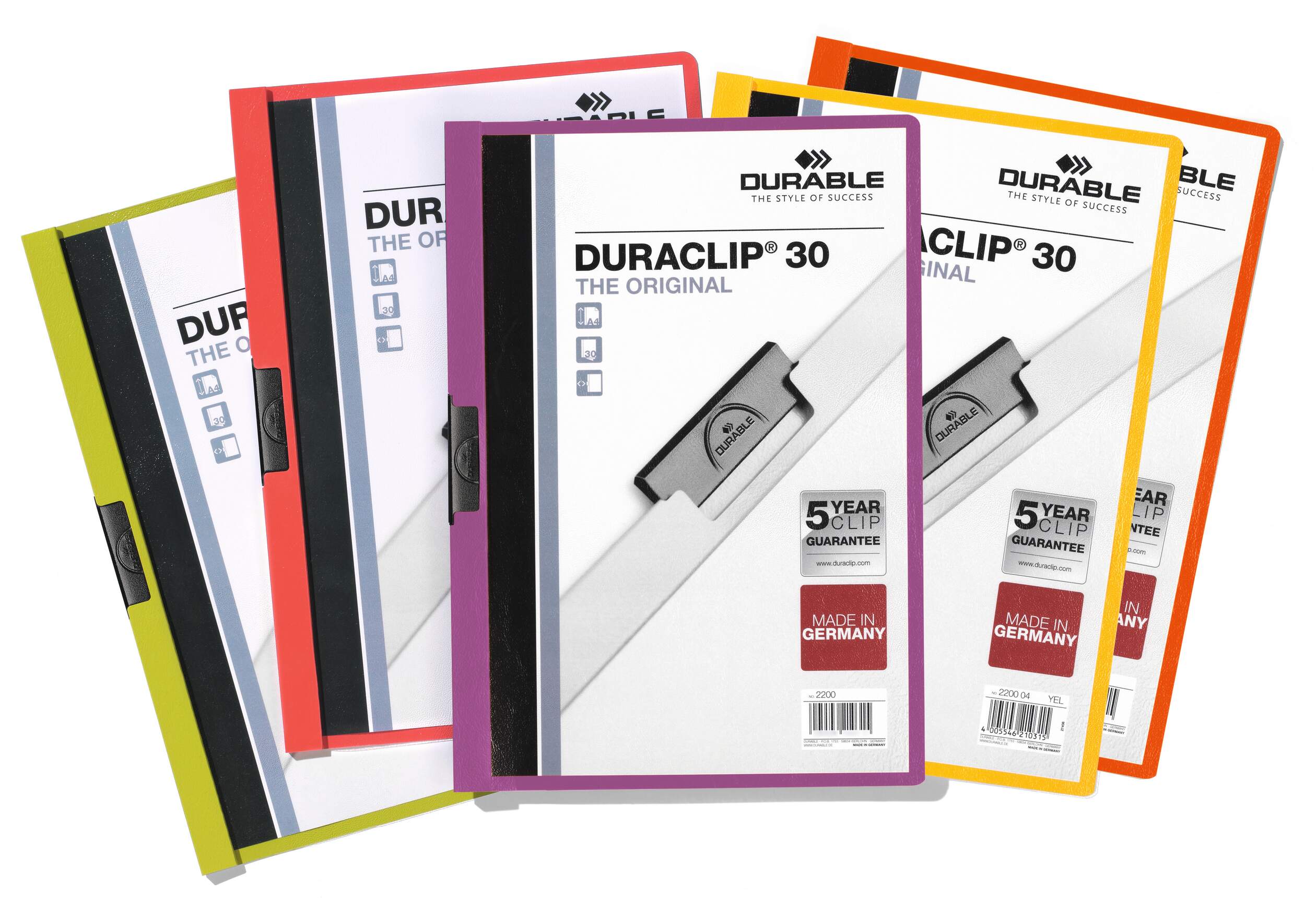 Klämmapp DURACLIP® 30 A4, blå - Bild 9