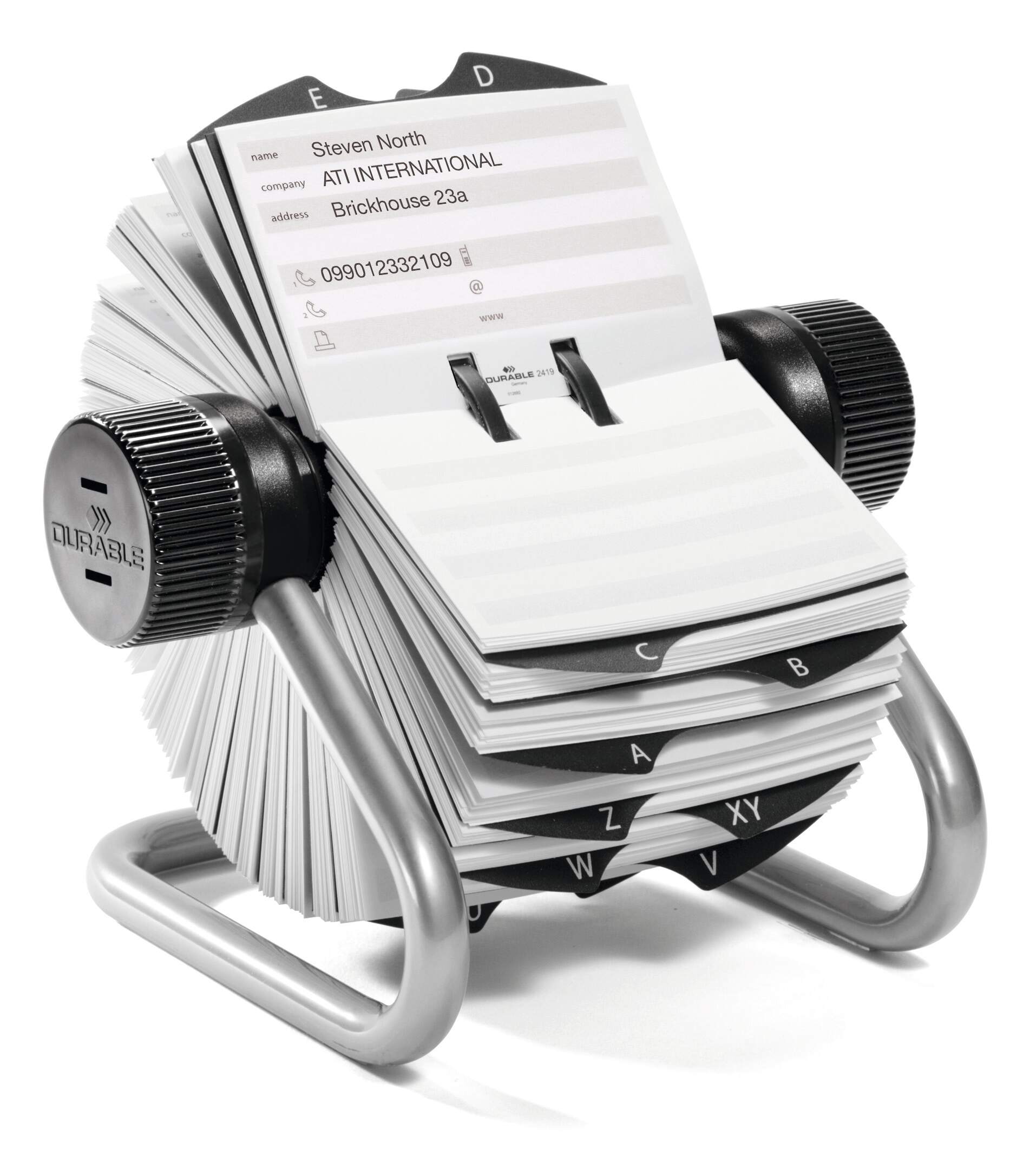 Kortsnurra TELINDEX®, 500 adresskort, silver