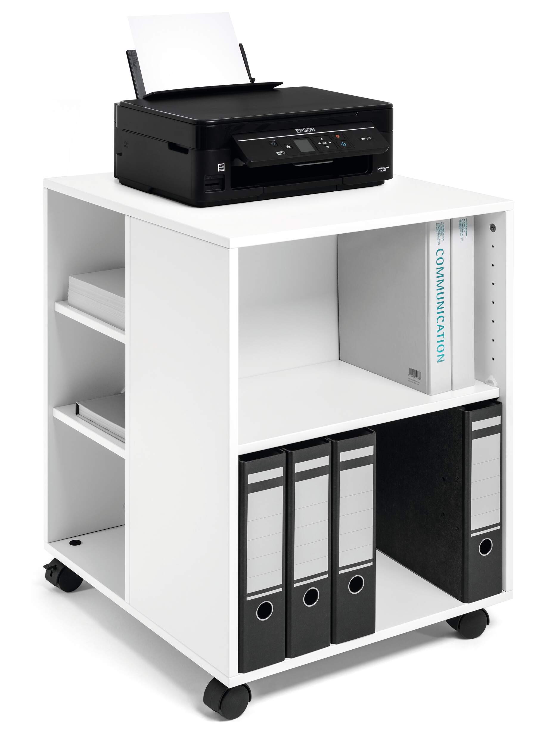 Förvaringshurts 74/59 öppen, Vit - Bild 2