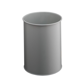 Papperskorg metall rund 15 liter