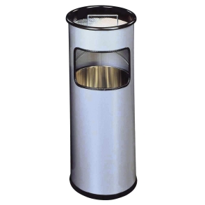 Papperskorg rund med askkopp