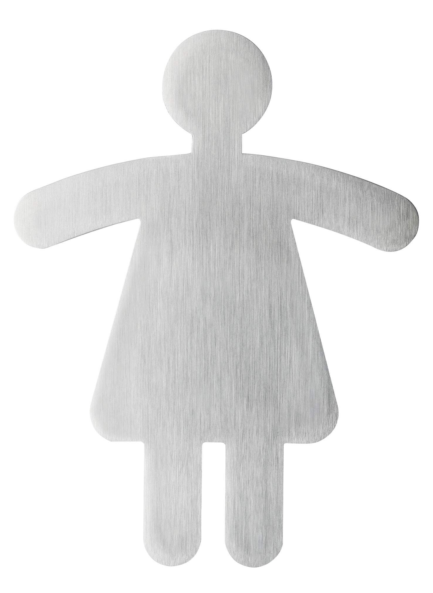 WC skylt figur damer 90x120 mm