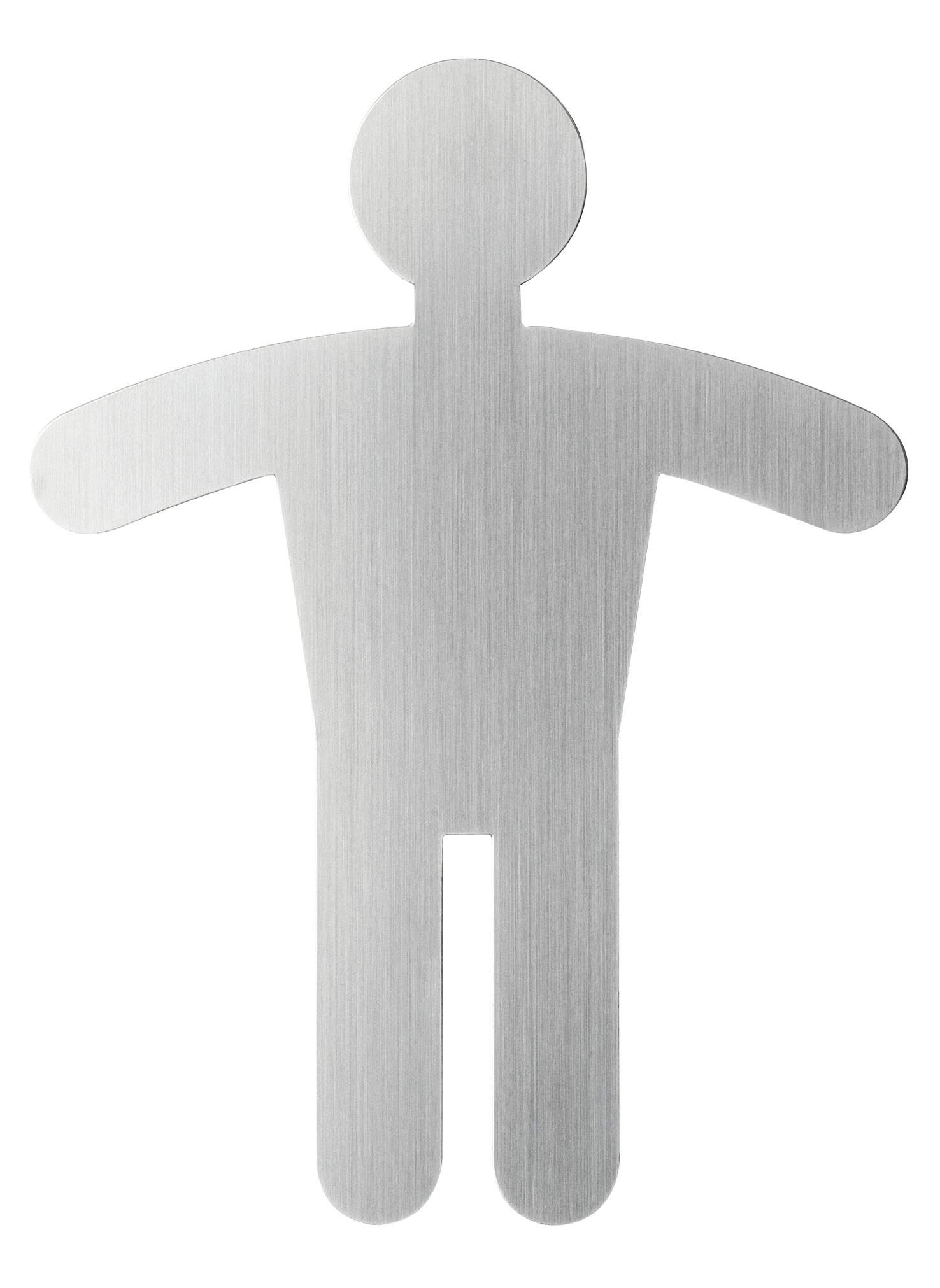 WC skylt figur herrar 90x120 mm