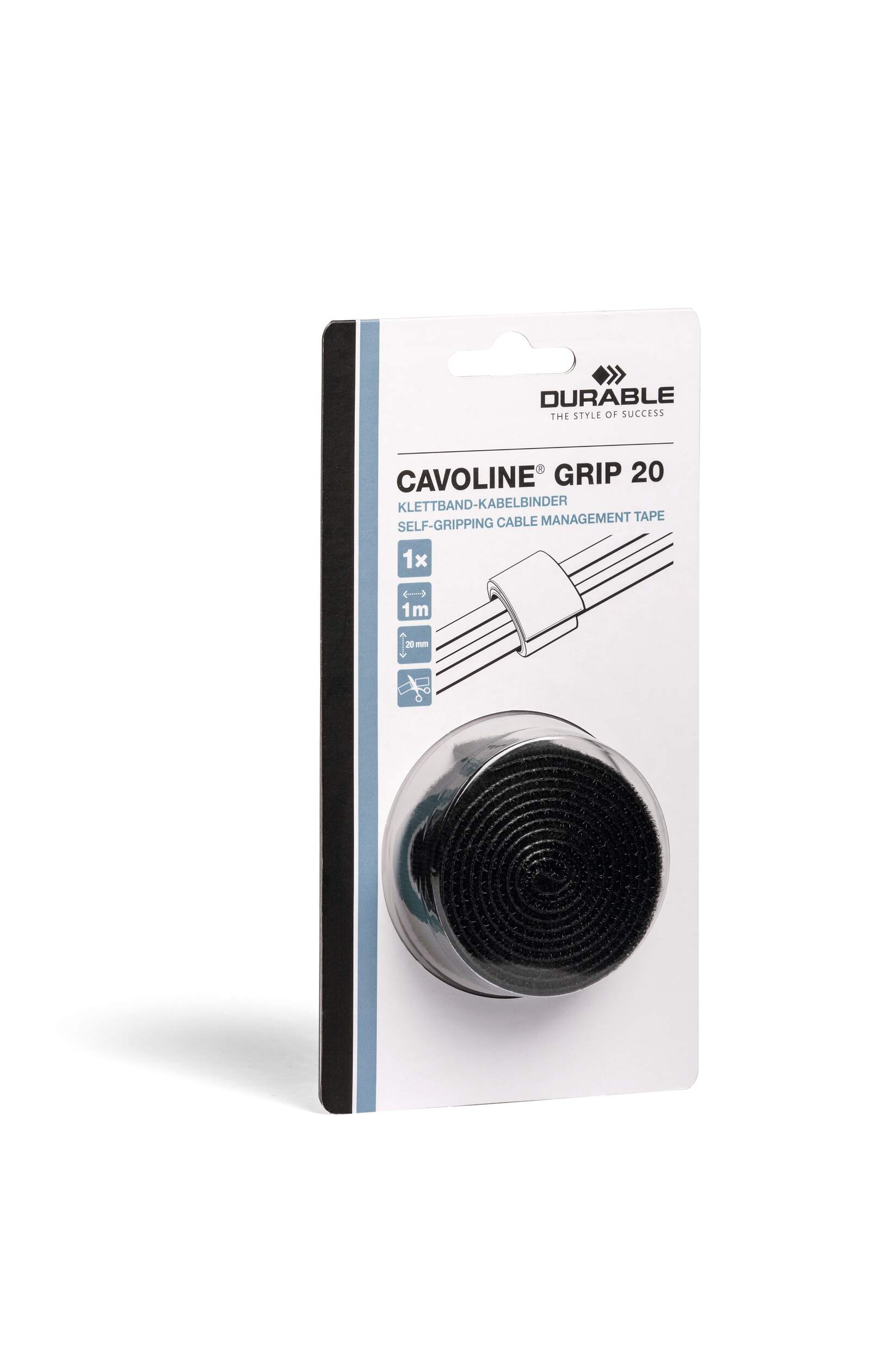 Kabelband kardborre CAVOLINE® GRIP 20 mm, svart - Bild 4