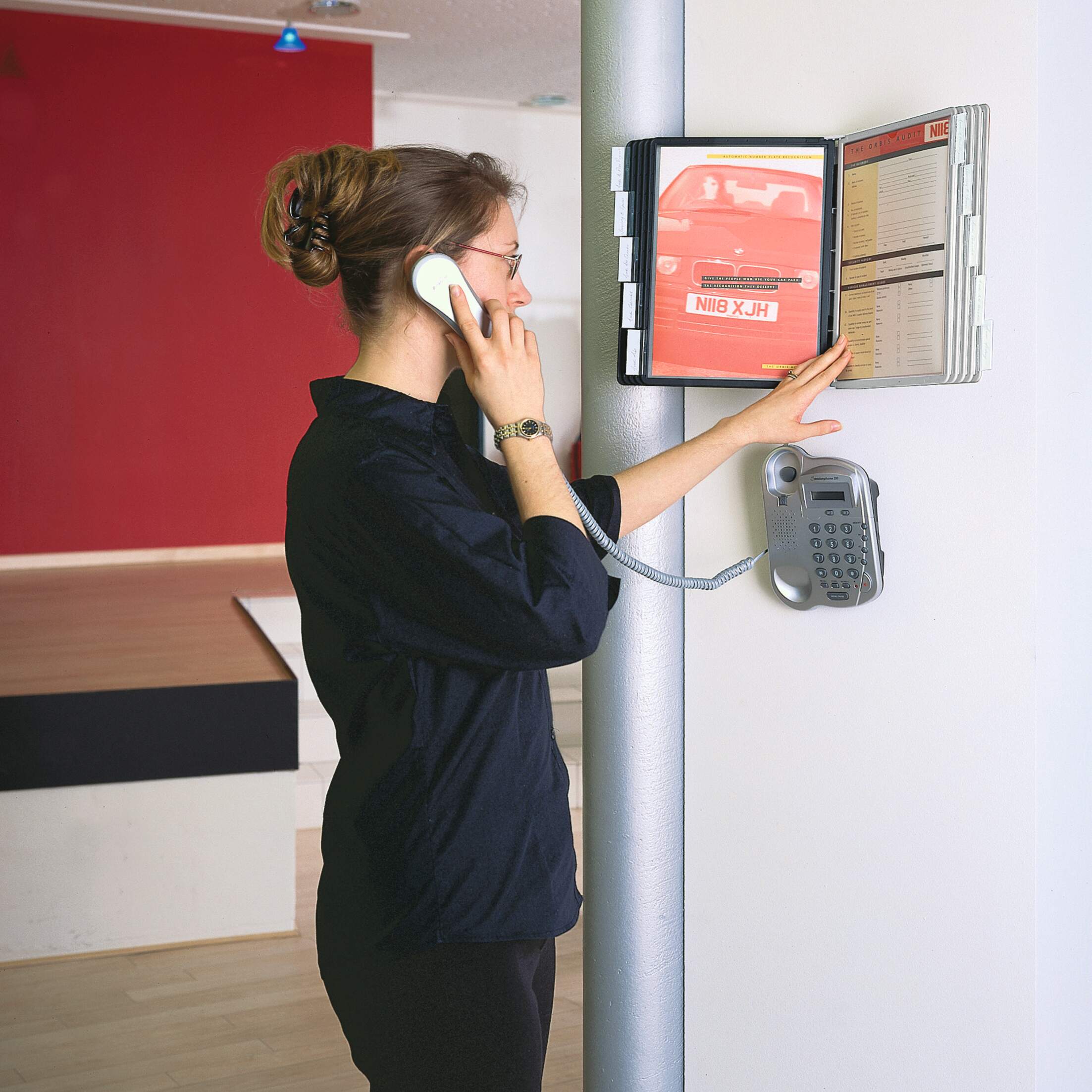 Blädderpanelsystem SHERPA® WALL 10, svart/grå - Bild 8