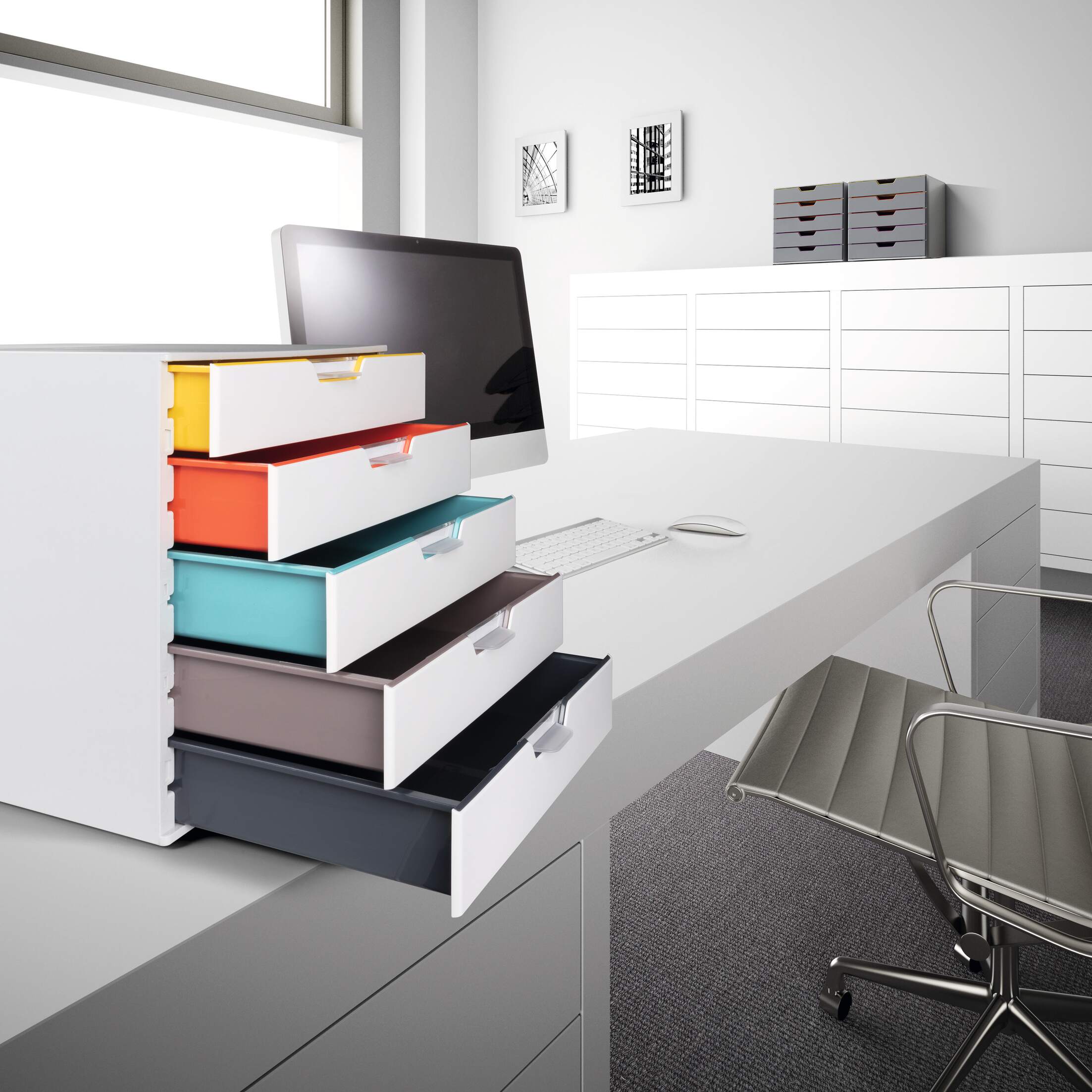 Förvaringslådor VARICOLOR® MIX 5 lådor, Durable, flerfärgad - Bild 8