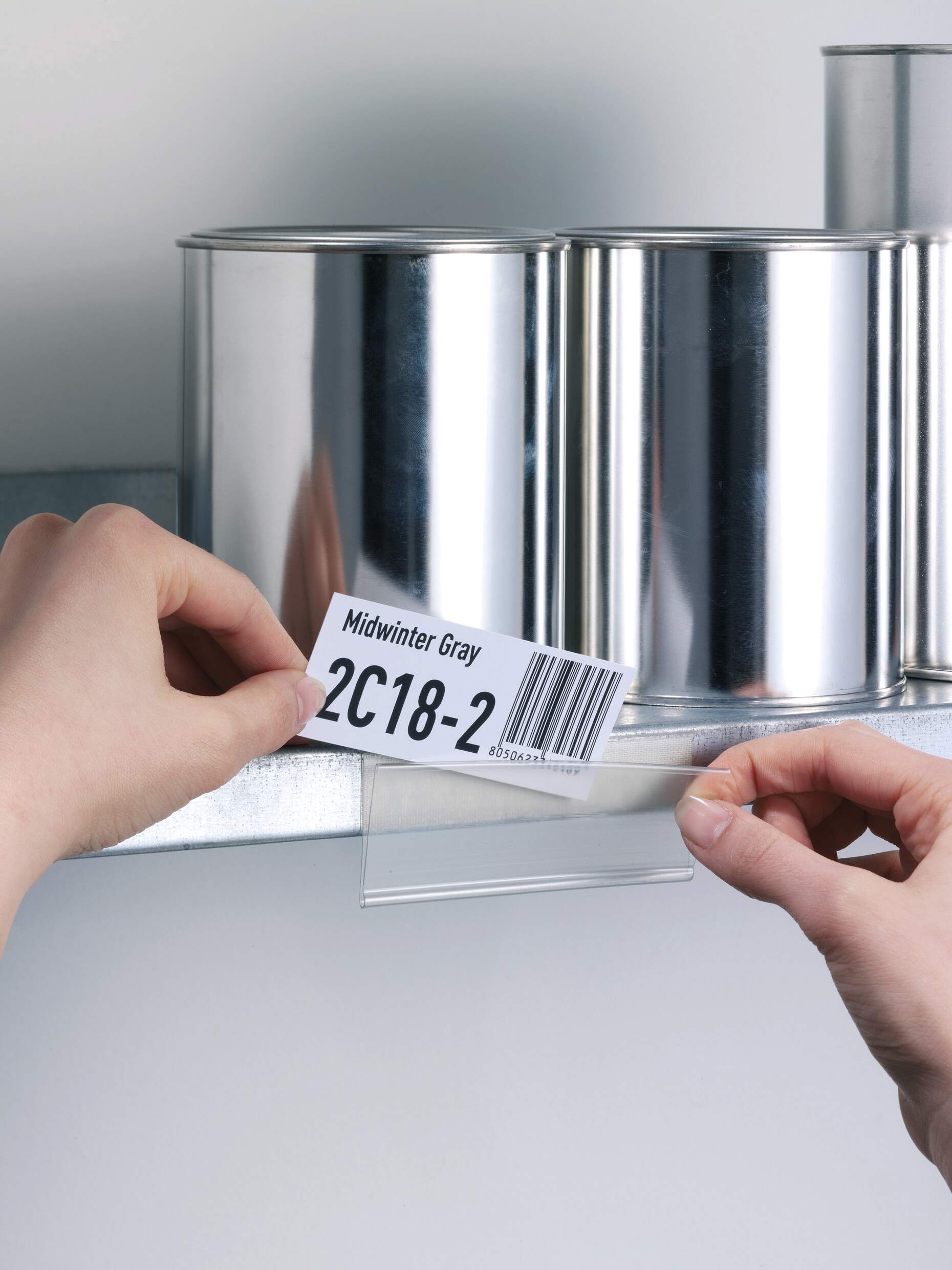 Etiketthållare SCANFIX® 200x40 mm självhäftande 5-pack - Bild 2