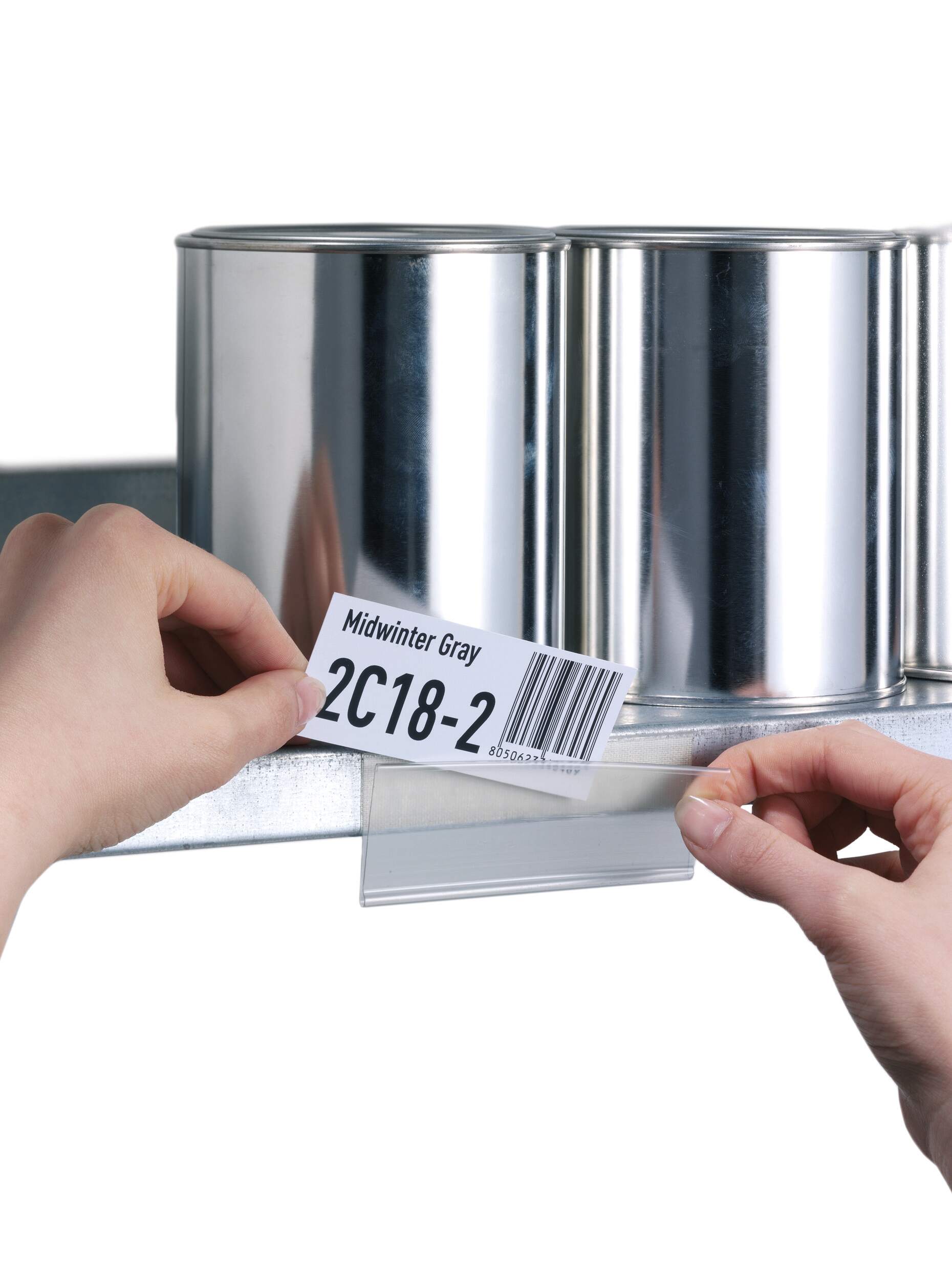 Etiketthållare SCANFIX® 200x40 mm självhäftande 5-pack - Bild 3