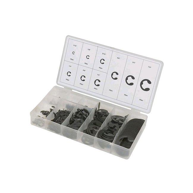 Gummistålsbrickor 90 st i tum, i sortimentslåda