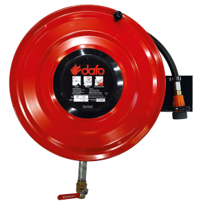 Brandpost 25 m, 3/4″ slang, med spolmunstycke, väggfäste