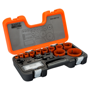 Bahco Sats med Sandflex® bimetallhålsågar på 19-79 mm,13 delar