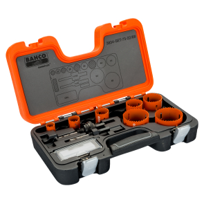 Bahco Sats med Sandflex® bimetallhålsågar 22–68 mm, 10 delar
