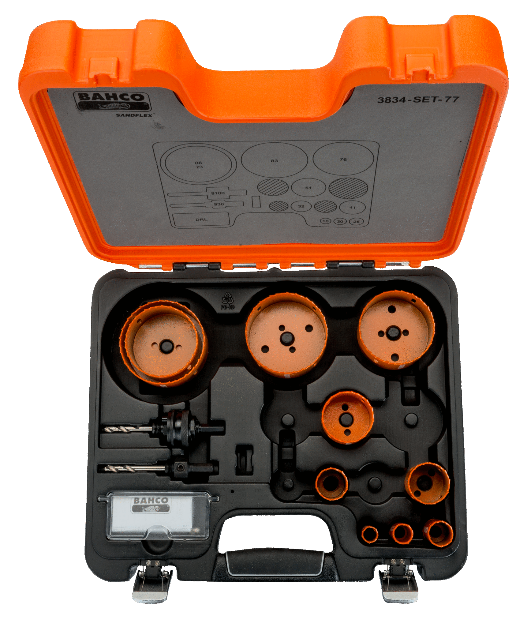 Bahco Sandflex® bimetallhålsågssatser 16 mm-86 mm, 13 st - Bild 2