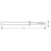 Bahco Centrumborr för korta Quick-Eject-hållare, 6,35 mm – 3834-DRL-HSS-ES - Bild 2