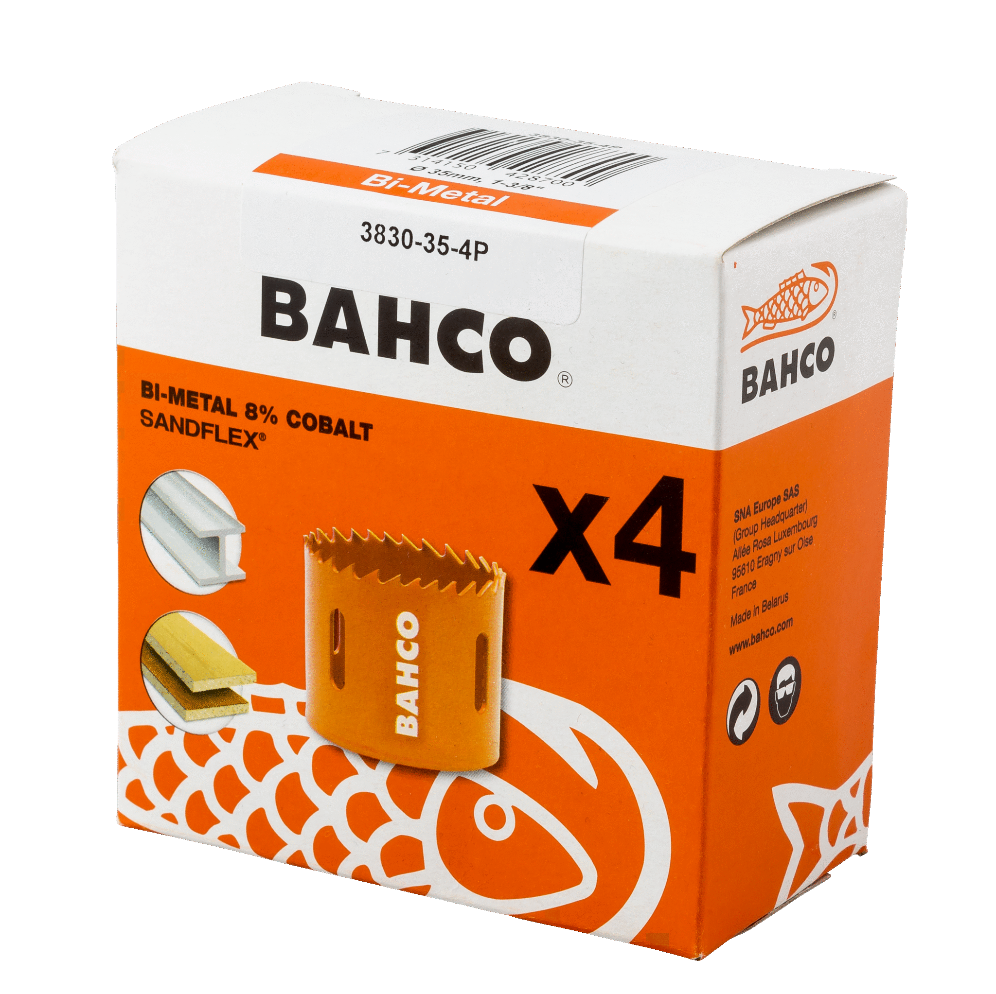 Bahco Sandflex® bimetallhålsåg, 29 mm, 4-pack - Bild 2