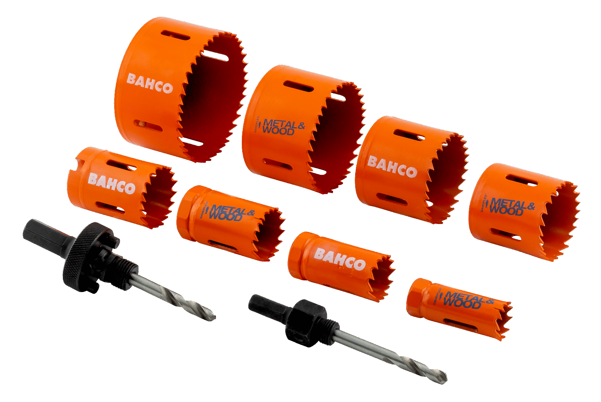Bahco Sats med Sandflex® bimetallhålsågar 20–76 mm, 10 delar - Bild 2