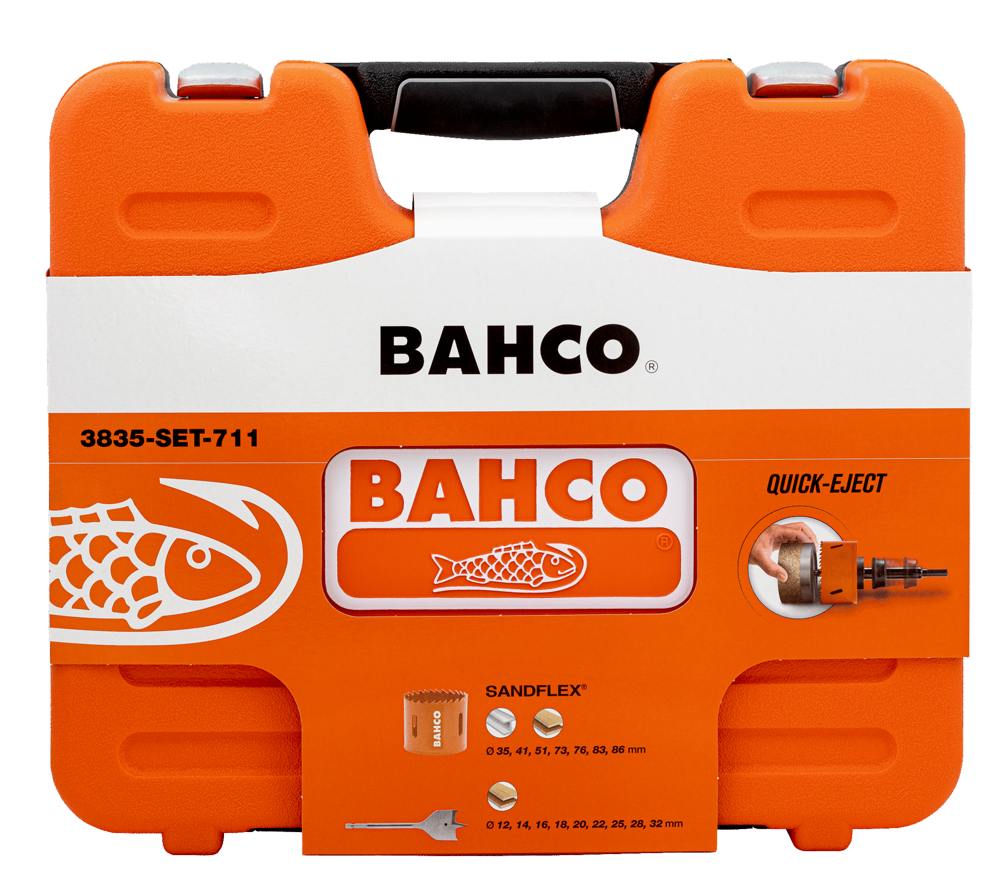 Bahco Hålsågssats 18 delar, blandad 12–86 mm – 3835-SET-711 - Bild 3